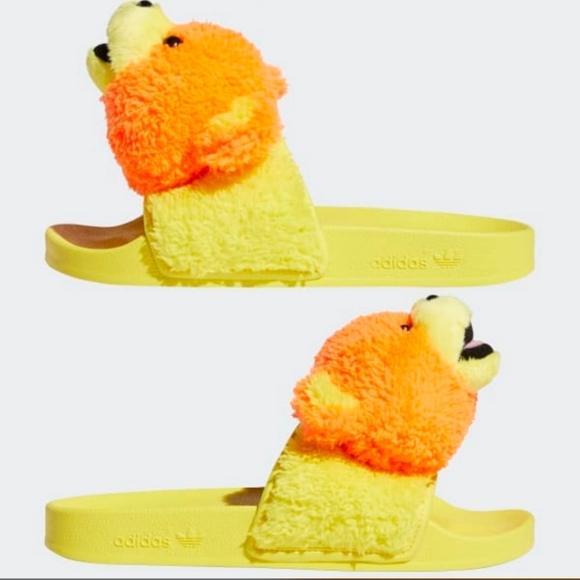 Jeremy Scott Adilette Teddy Q46582 Men’s Slide Sandal Slippers. Size 9 main image 7